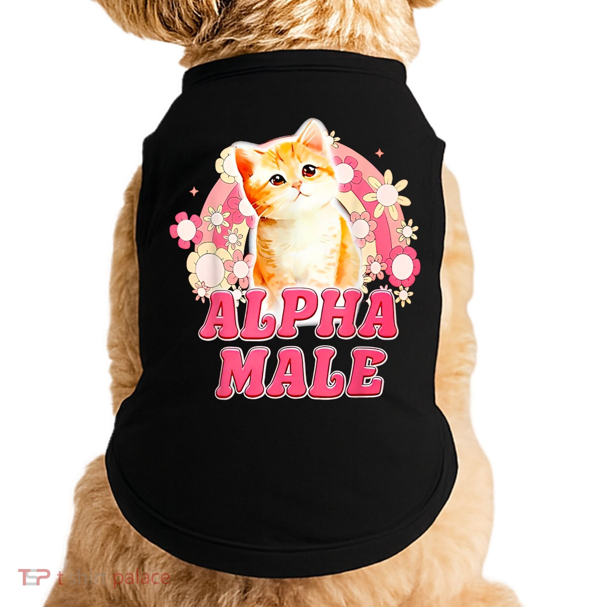 Alpha Male Cat Kitten Funny Doggie Tank
