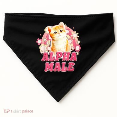 Alpha Male Cat Kitten Funny USA-Made Doggie Bandana