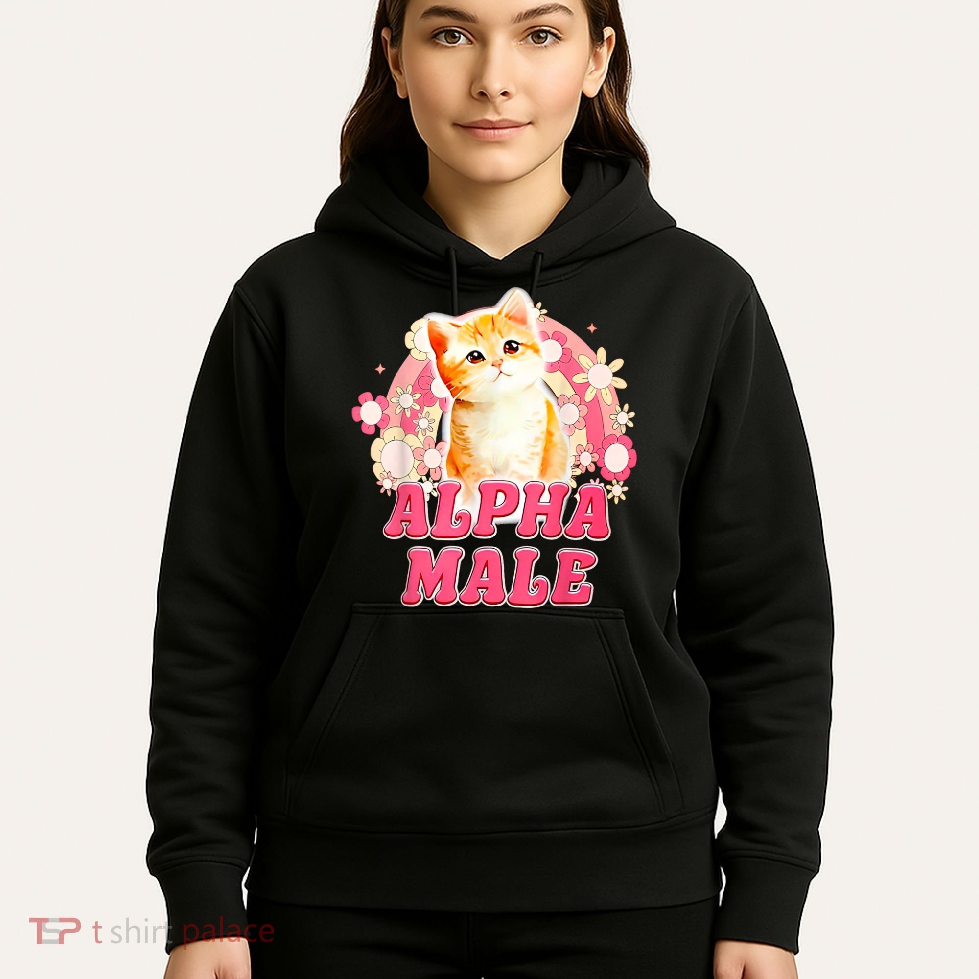Alpha Male Cat Kitten Funny Hoodie
