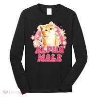 Alpha Male Cat Kitten Funny Long Sleeve Shirt thumb 0