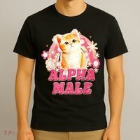 Alpha Male Cat Kitten Funny T-Shirt thumb 3