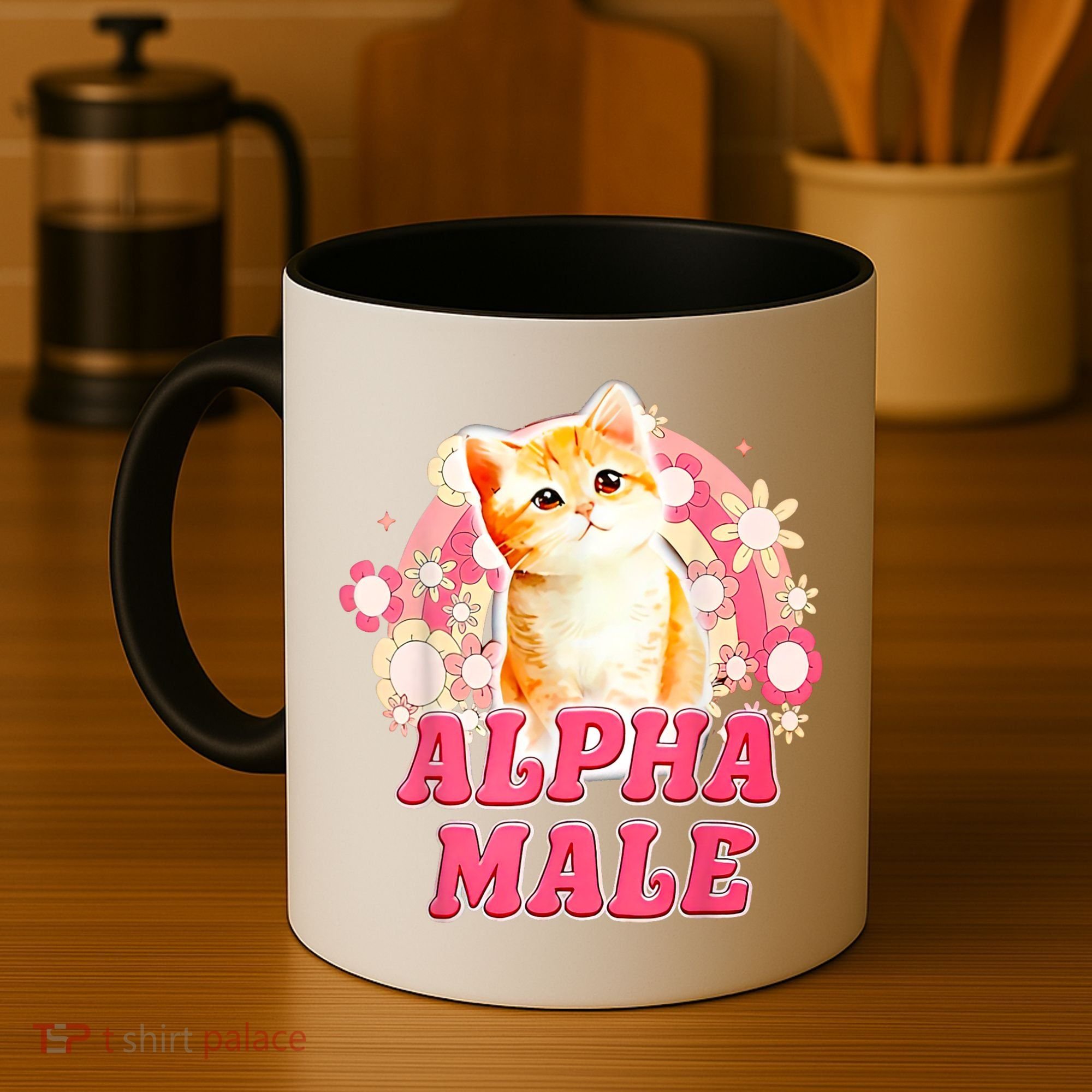 Alpha Male Cat Kitten Funny Coffee Mug