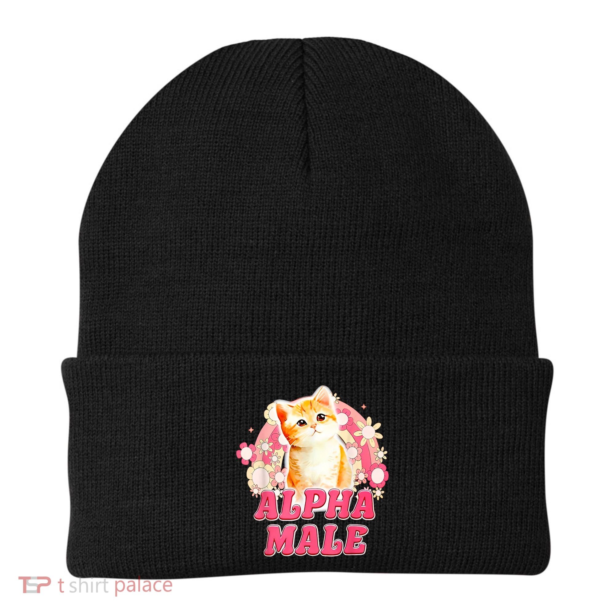 Alpha Male Cat Kitten Funny Beanie