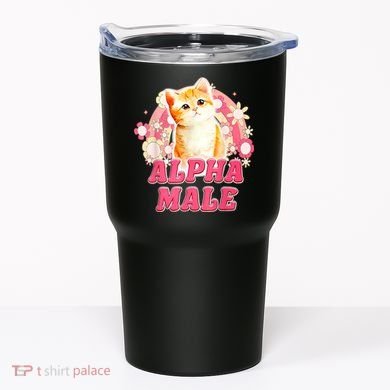 Alpha Male Cat Kitten Funny Tumbler
