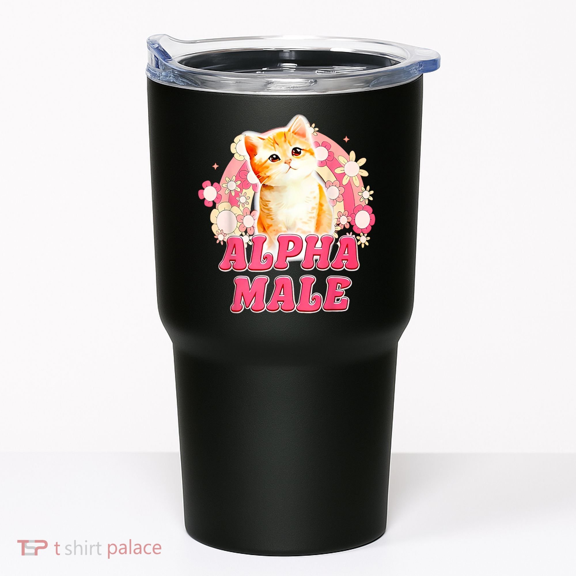 Alpha Male Cat Kitten Funny Tumbler