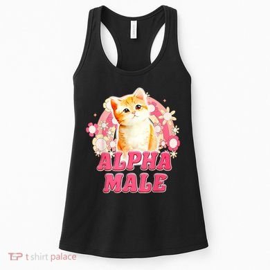 Alpha Male Cat Kitten Funny Women's Tank Top