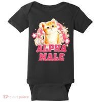 Alpha Male Cat Kitten Funny Baby Bodysuit thumb 0