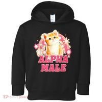 Alpha Male Cat Kitten Funny Toddler Hoodie thumb 0