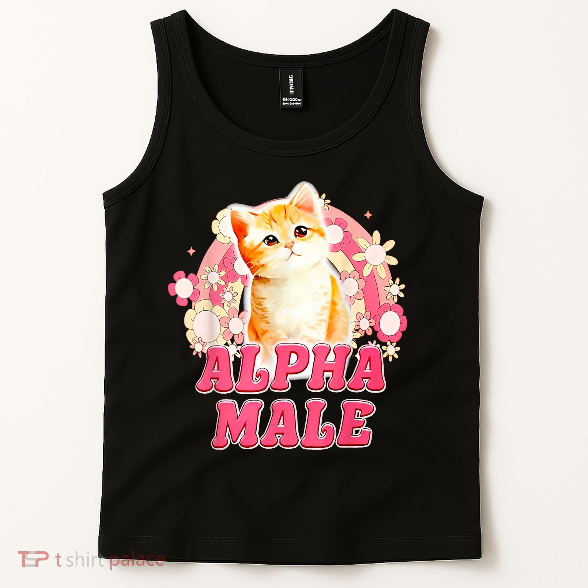 Alpha Male Cat Kitten Funny Tank Top