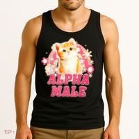Alpha Male Cat Kitten Funny Tank Top thumb 3