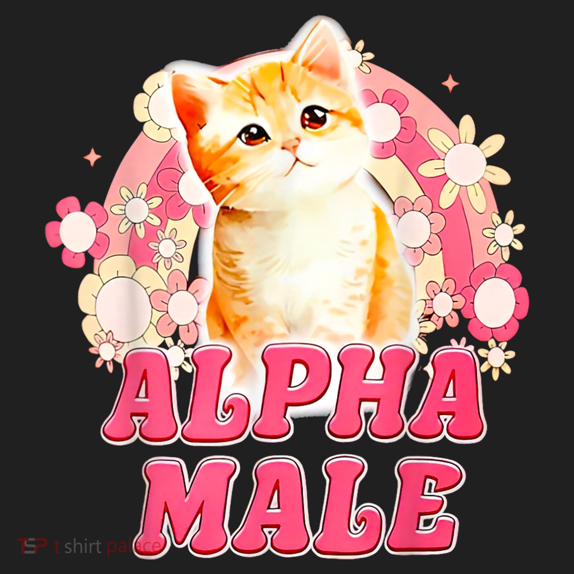 Alpha Male Cat Kitten Funny Golf Towel
