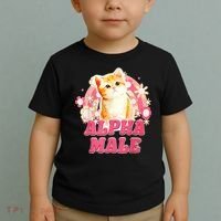 Alpha Male Cat Kitten Funny Toddler T-Shirt thumb 2