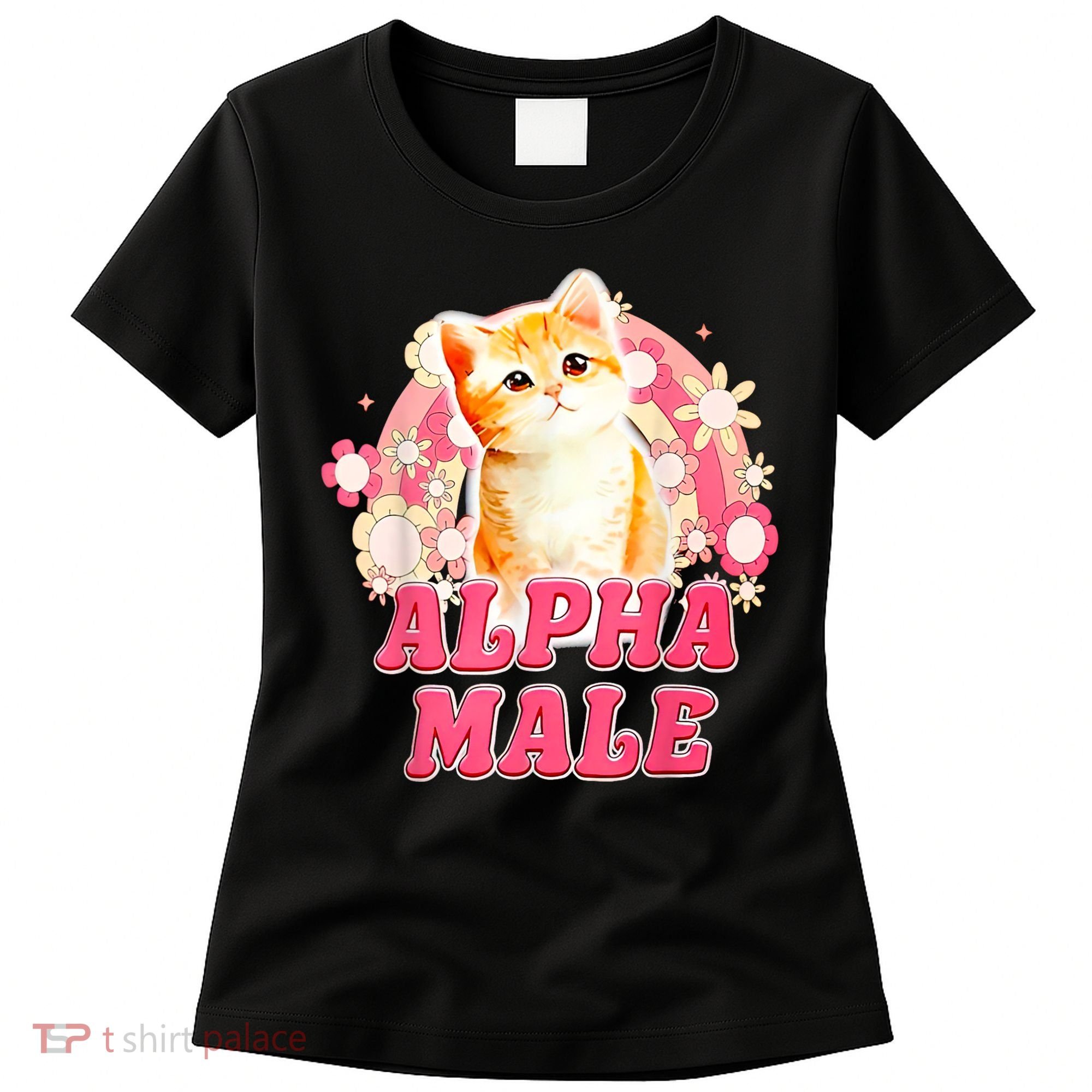 Alpha Male Cat Kitten Funny Women's T-Shirt
