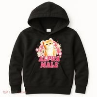 Alpha Male Cat Kitten Funny Kids Hoodie thumb 0