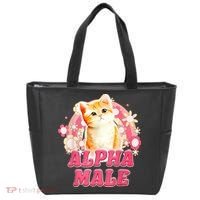 Alpha Male Cat Kitten Funny Tote Bag thumb 0