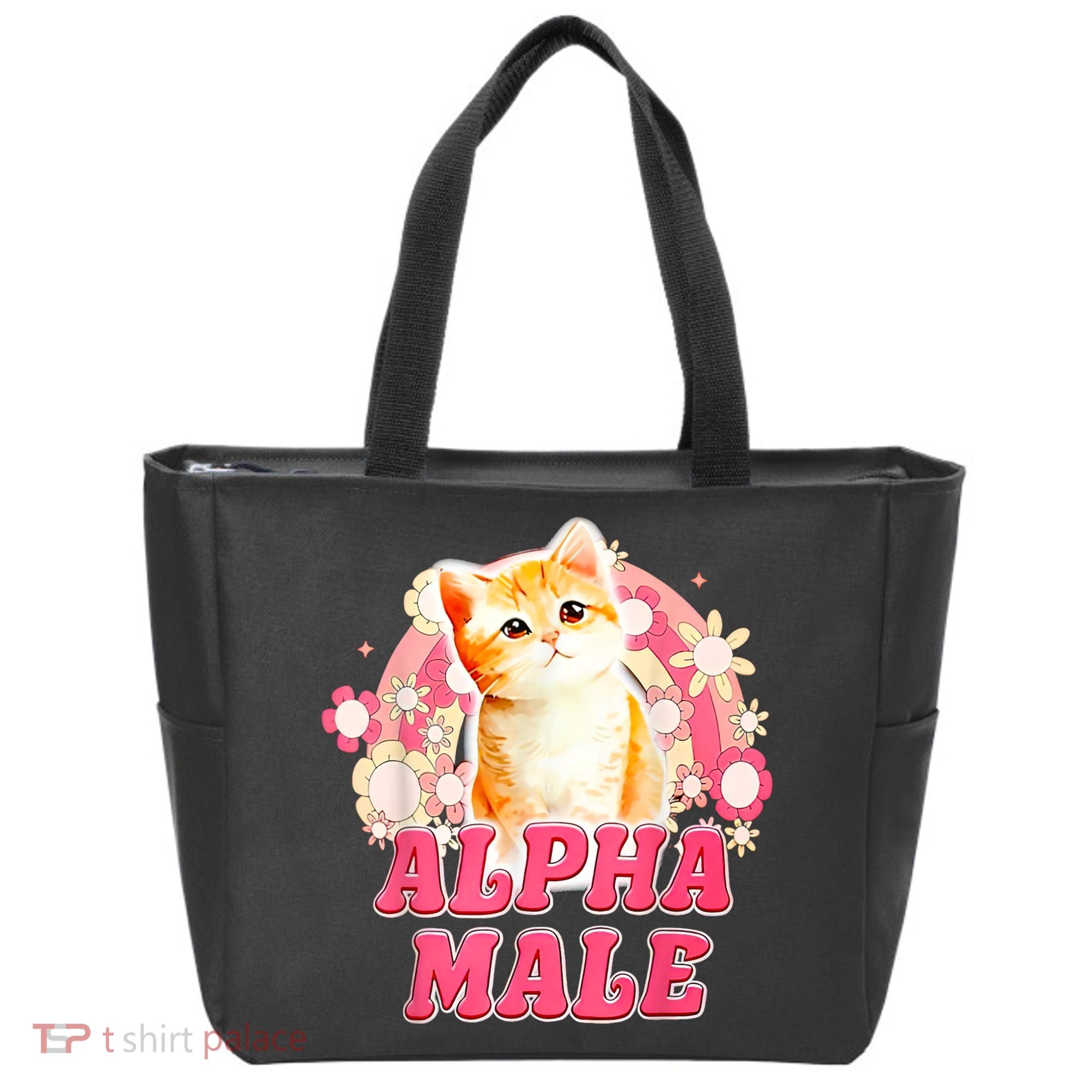 Alpha Male Cat Kitten Funny Tote Bag