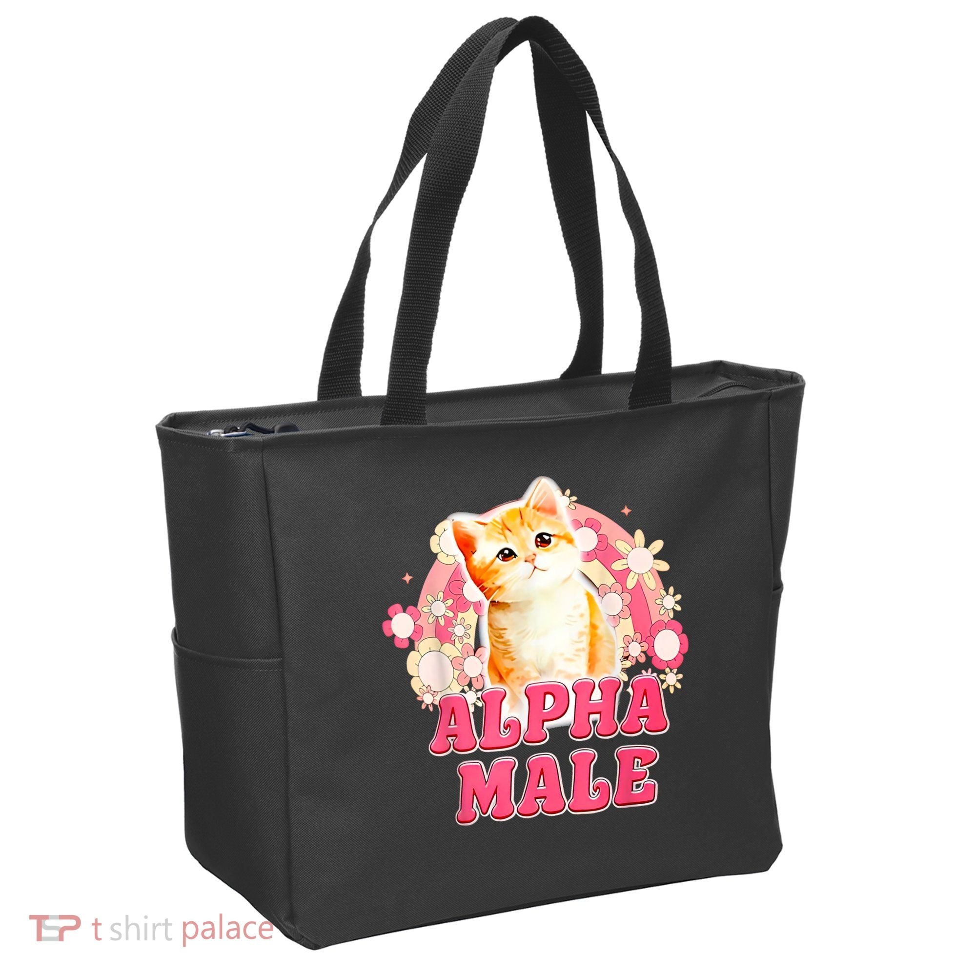 Alpha Male Cat Kitten Funny Tote Bag