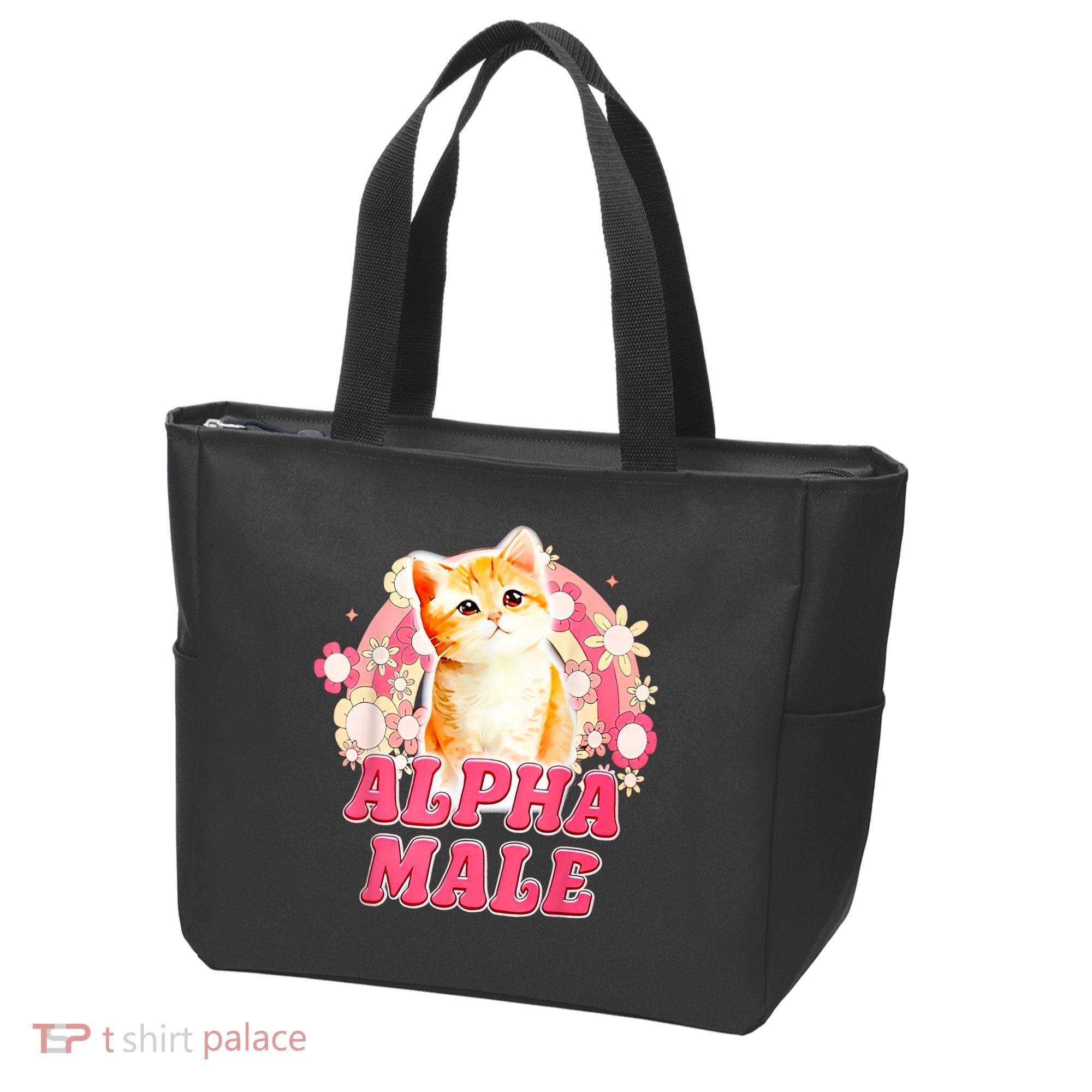Alpha Male Cat Kitten Funny Tote Bag