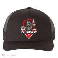 American Motor Cycles Victory Usa Skeleton Yupoong Adult 5-Panel Trucker Hat thumb 0