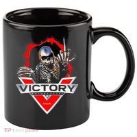 American Motor Cycles Victory Usa Skeleton 11oz C Handle Ceramic Mug thumb 0