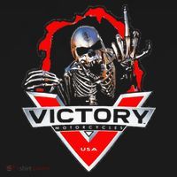 American Motor Cycles Victory Usa Skeleton Mousepad thumb 1