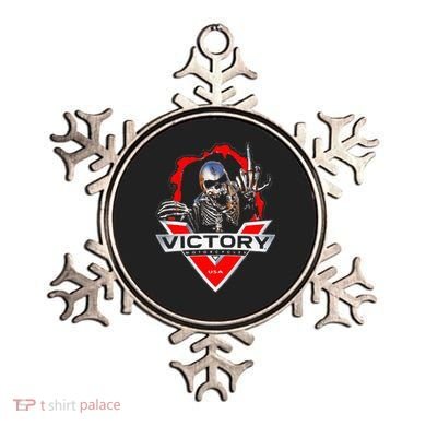 American Motor Cycles Victory Usa Skeleton Ornament