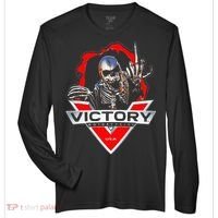 American Motor Cycles Victory Usa Skeleton Zone Performance Long-Sleeve T-Shirt thumb 0