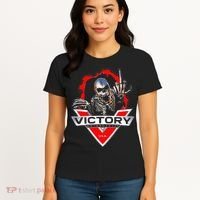 American Motor Cycles Victory Usa Skeleton Women's T-Shirt thumb 4