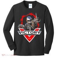 American Motor Cycles Victory Usa Skeleton Kids Long Sleeve Shirt thumb 0