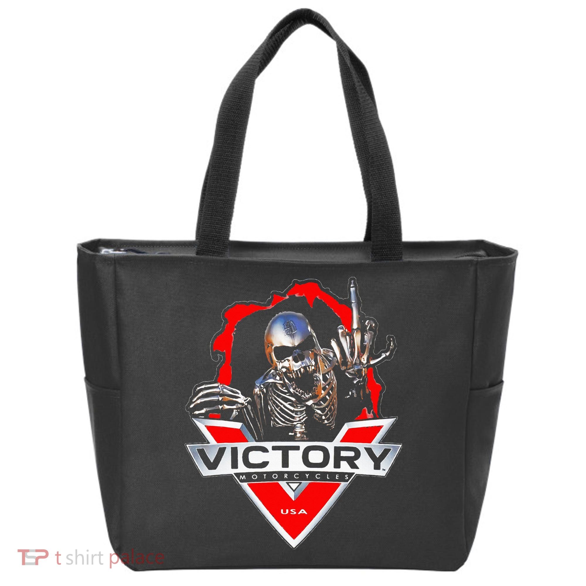 American Motor Cycles Victory Usa Skeleton Tote Bag