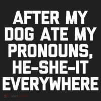 After My Dog Ate My Pronouns He She It Everywhere Funny Hat thumb 2