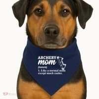 Archery Mom Definition Arrow Bow Hunting USA-Made Doggie Bandana thumb 1