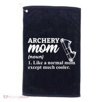 Archery Mom Definition Arrow Bow Hunting Golf Towel thumb 0