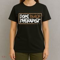 Afrocentric Melanin Dope Black Therapist Black Pride T-Shirt thumb 4