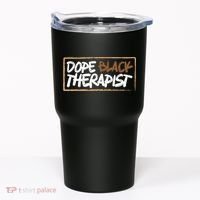 Afrocentric Melanin Dope Black Therapist Black Pride Tumbler thumb 0