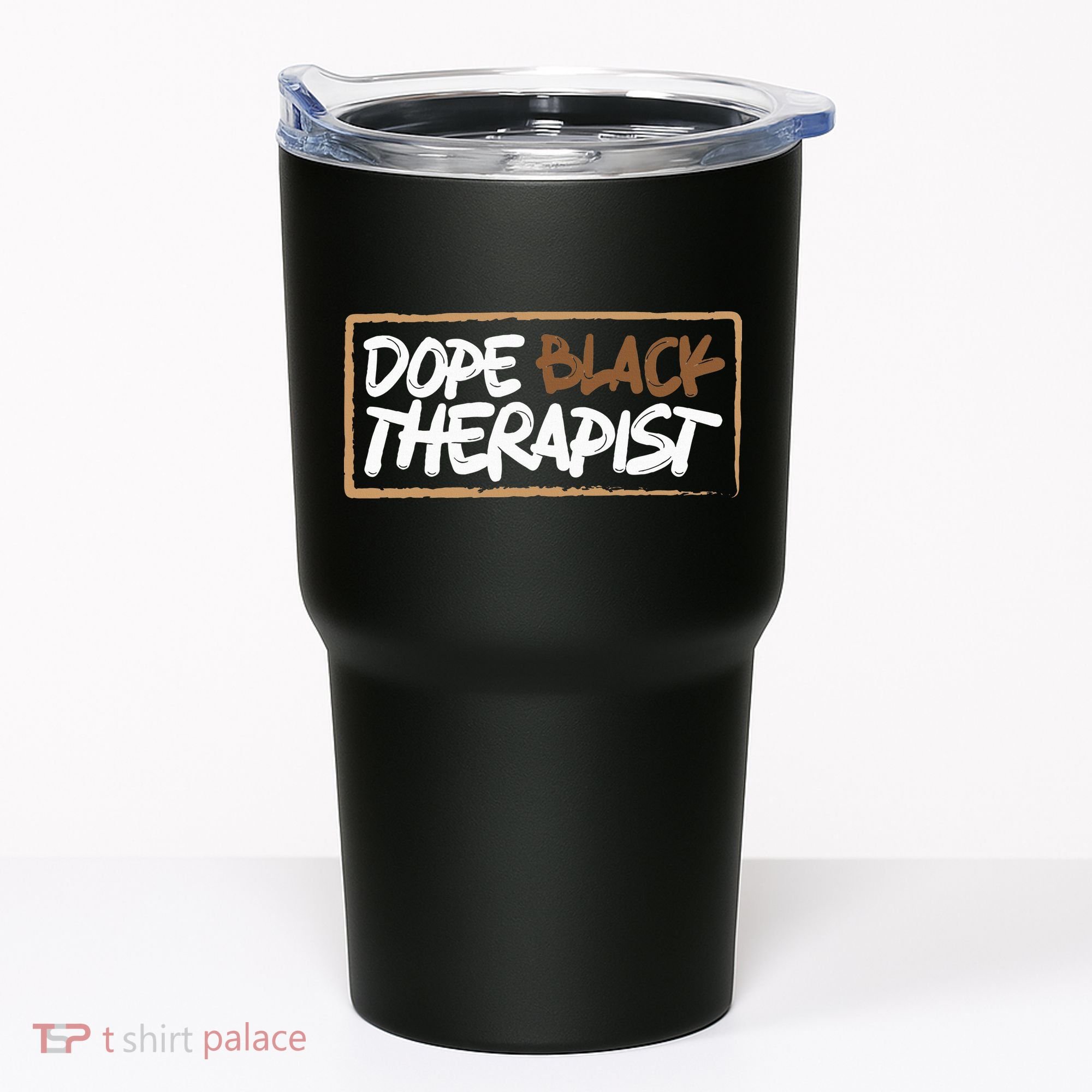 Afrocentric Melanin Dope Black Therapist Black Pride Tumbler