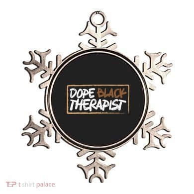 Afrocentric Melanin Dope Black Therapist Black Pride Ornament