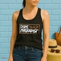 Afrocentric Melanin Dope Black Therapist Black Pride Women's Tank Top thumb 2