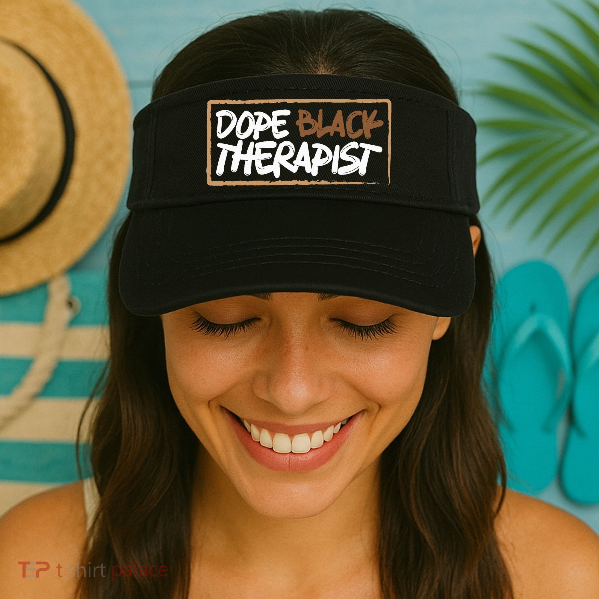 Afrocentric Melanin Dope Black Therapist Black Pride Visor