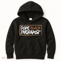 Afrocentric Melanin Dope Black Therapist Black Pride Kids Hoodie thumb 0