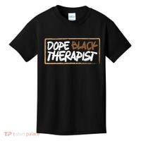Afrocentric Melanin Dope Black Therapist Black Pride Kids T-Shirt thumb 0