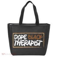 Afrocentric Melanin Dope Black Therapist Black Pride Tote Bag thumb 0