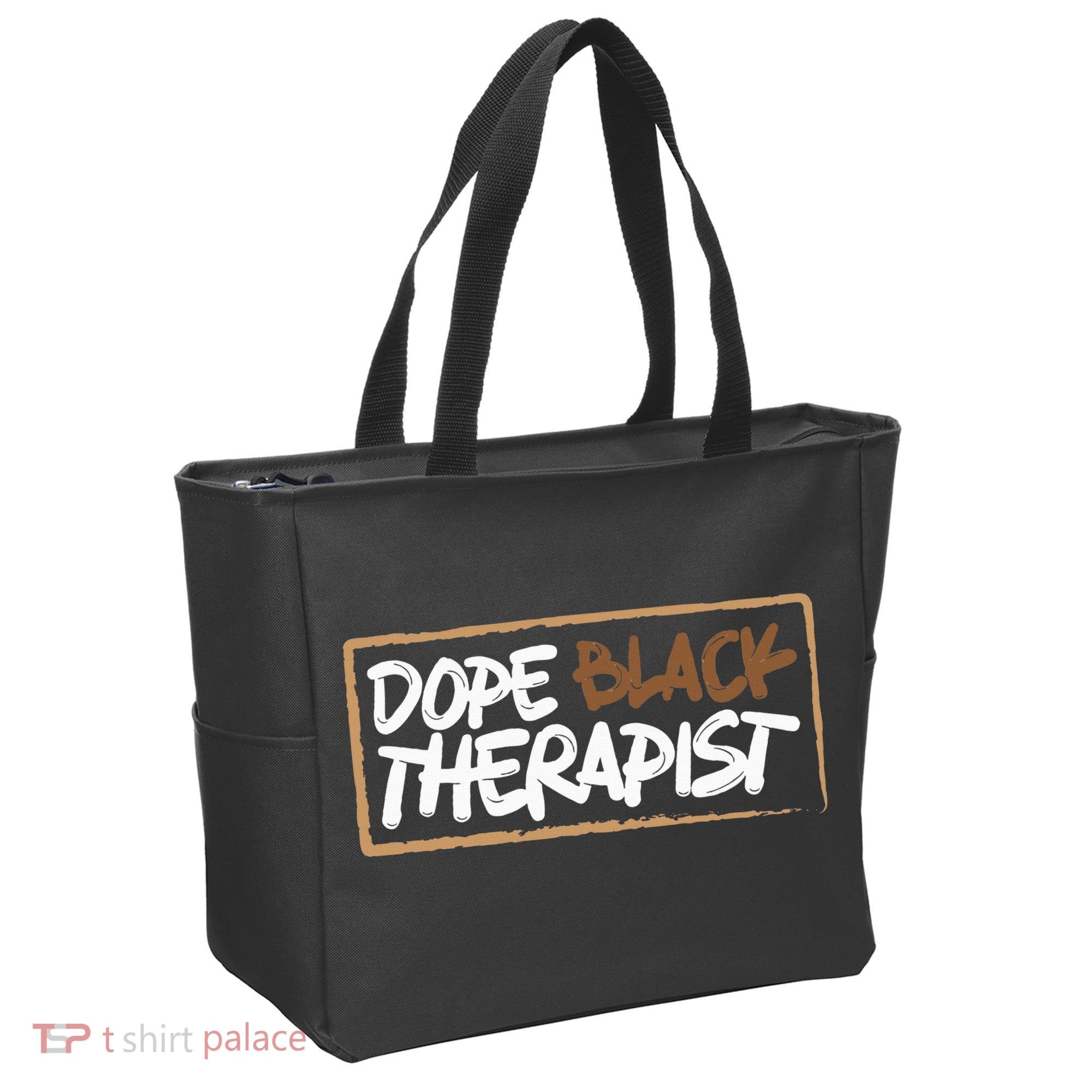 Afrocentric Melanin Dope Black Therapist Black Pride Tote Bag