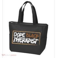 Afrocentric Melanin Dope Black Therapist Black Pride Tote Bag thumb 3