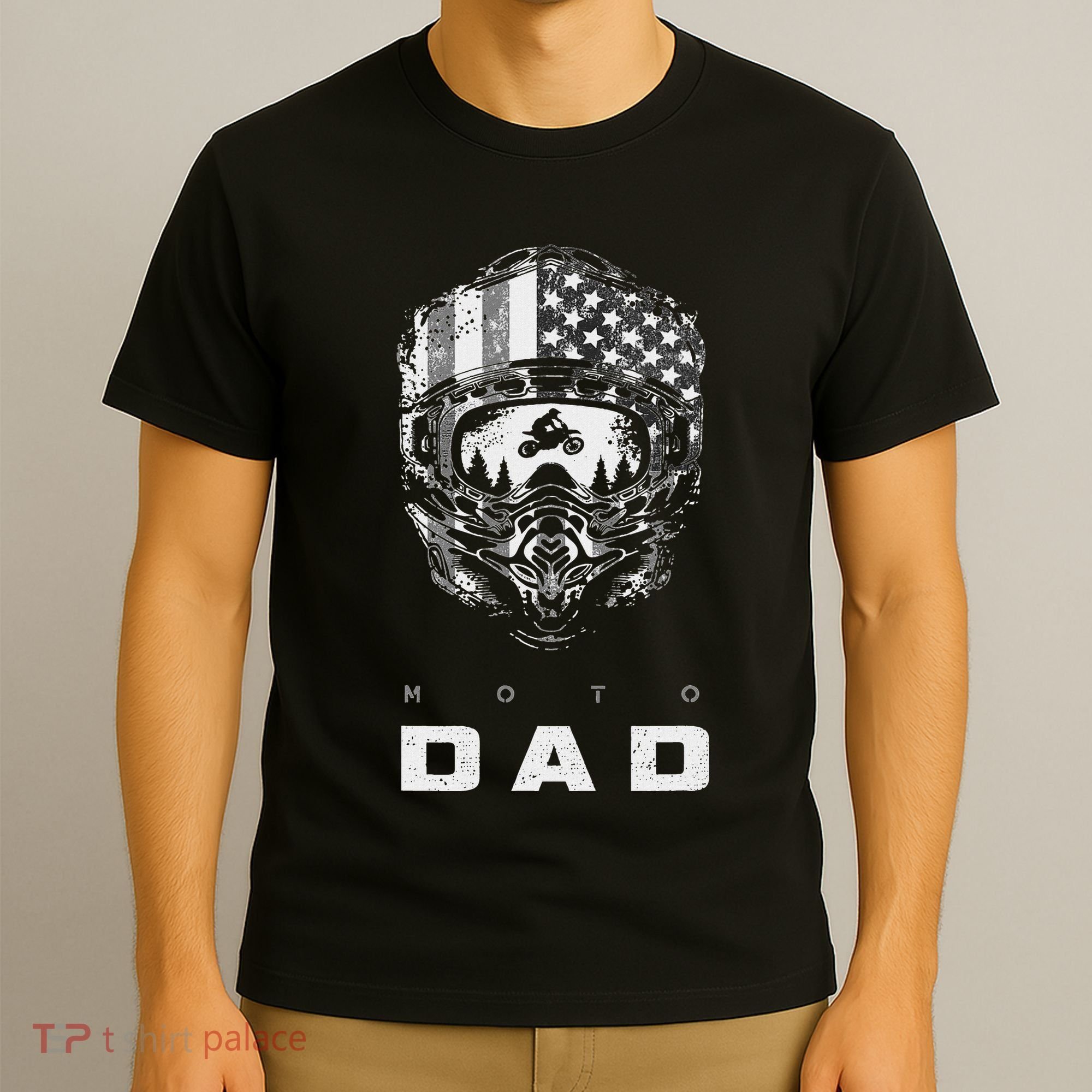 American Motocross Dad Dirt Bike Apparel Motocross T-Shirt