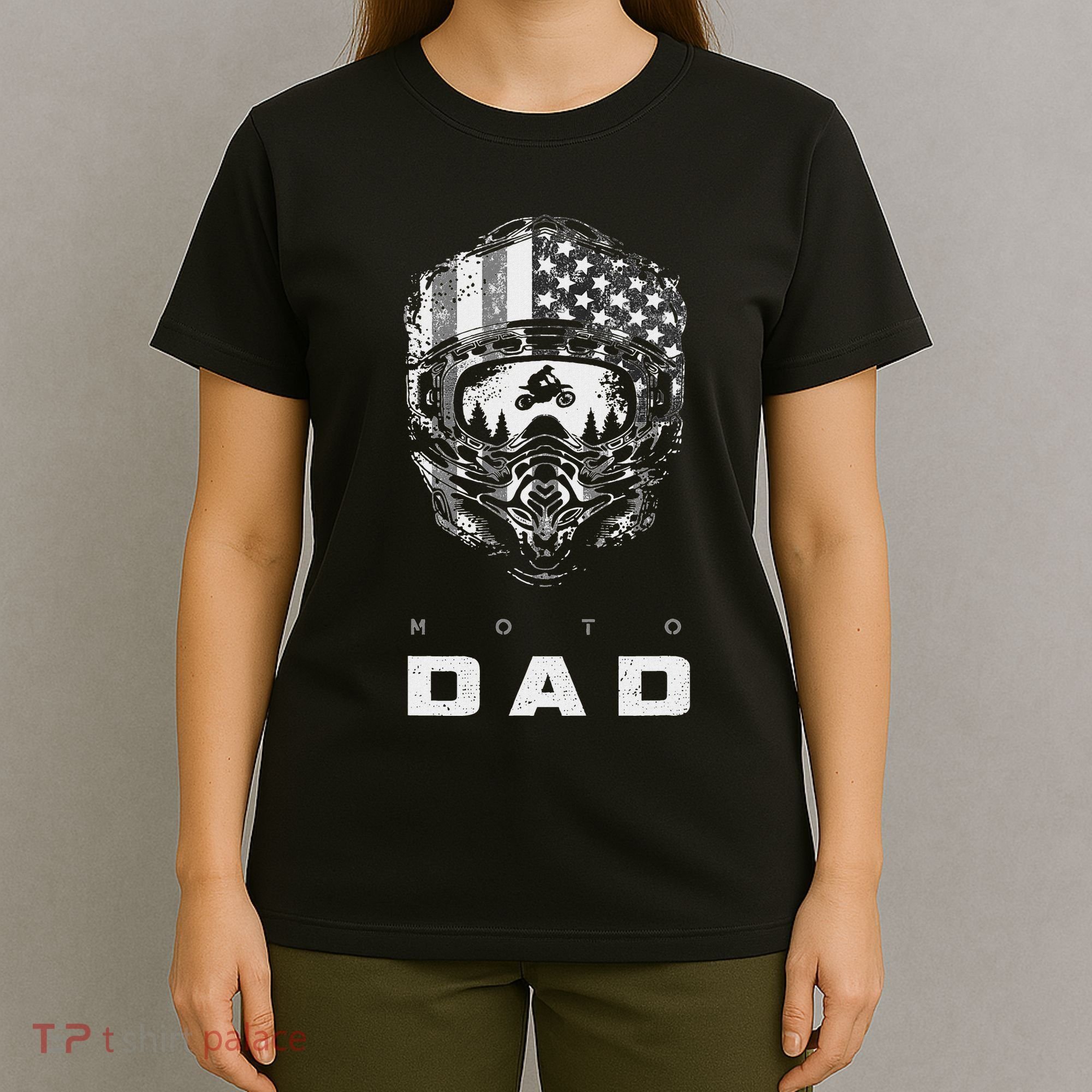 American Motocross Dad Dirt Bike Apparel Motocross T-Shirt