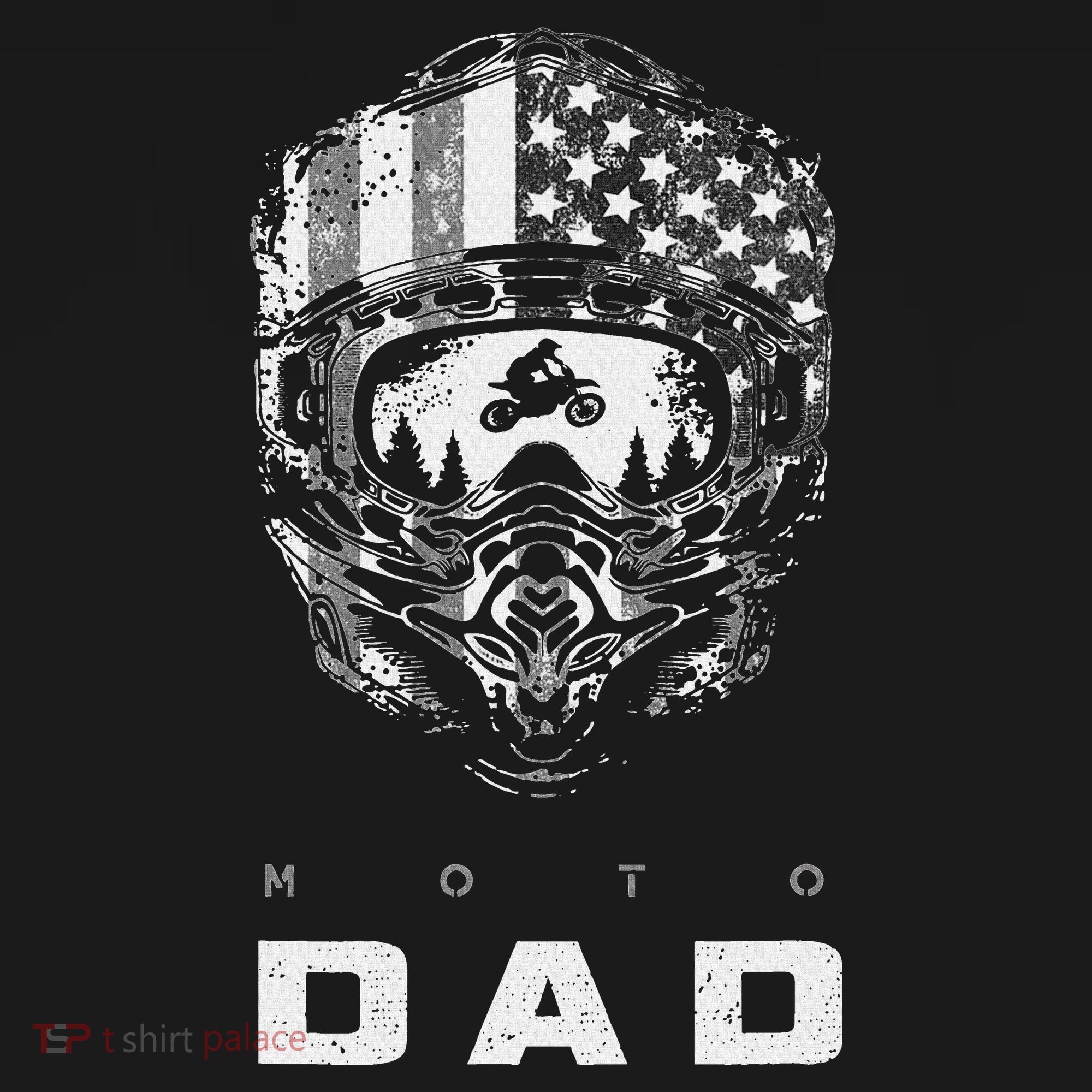 American Motocross Dad Dirt Bike Apparel Motocross T-Shirt
