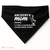 Archery Mom Definition Arrow Bow Hunting Gift USA-Made Doggie Bandana thumb 0