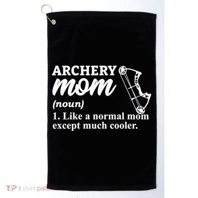 Archery Mom Definition Arrow Bow Hunting Gift Golf Towel