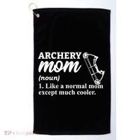 Archery Mom Definition Arrow Bow Hunting Gift Golf Towel thumb 0